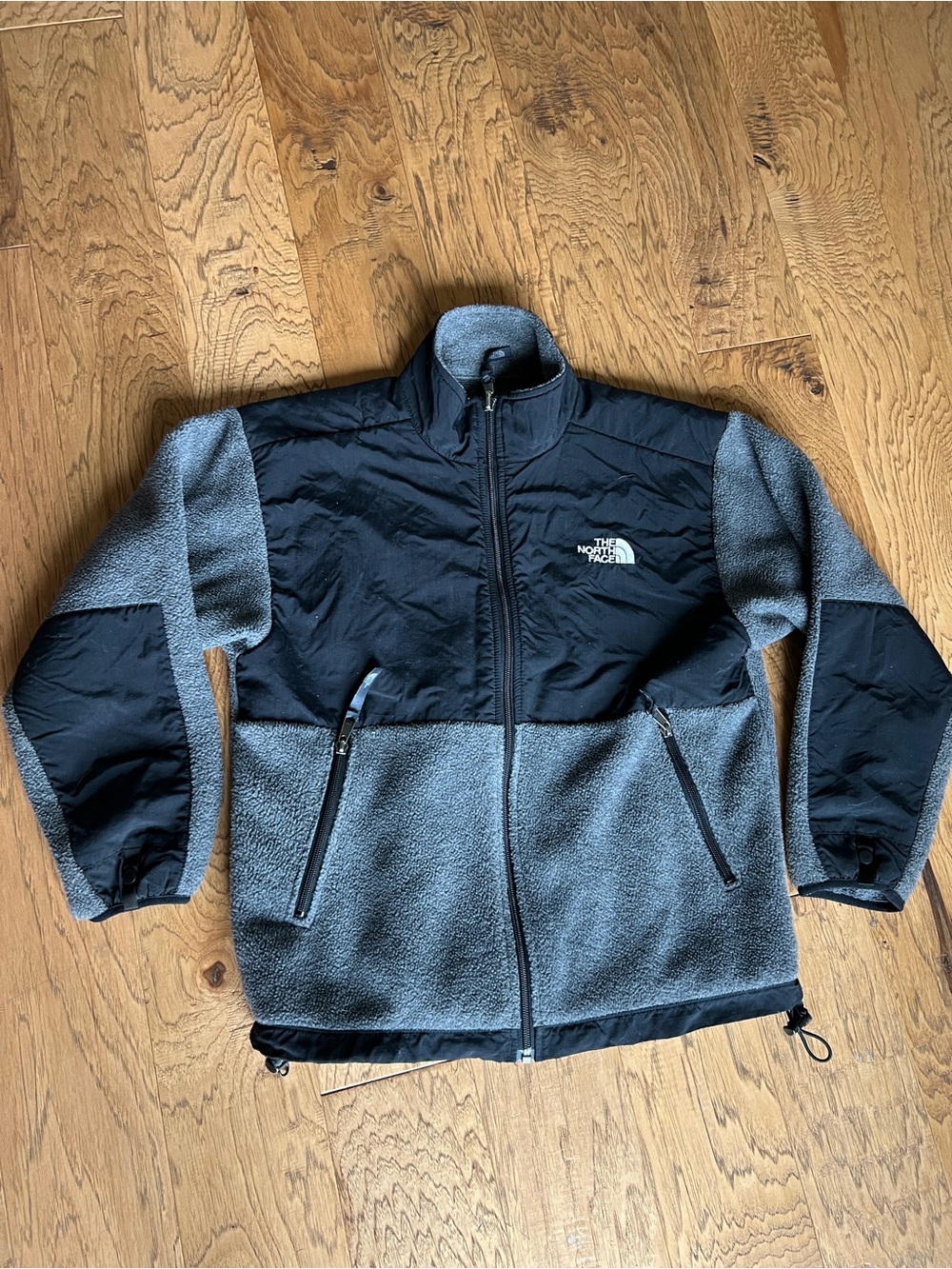 The North Face Youth Denali Fleece Youth L Grey Fleece with Black